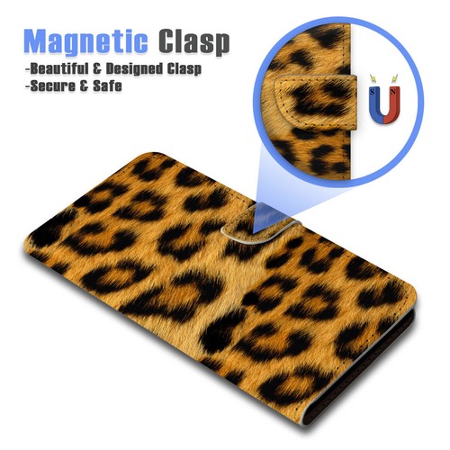 ( For iPhone 11 ) Wallet Flip Case Cover AJ26373 Leopard - Photo 3 sur 6