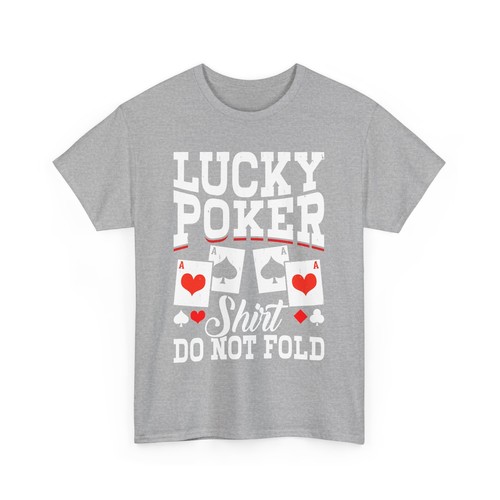 Lucky Poker Shirt Do Not Fold T-Shirt, lustiges Poker T-Shirt, Kartenspiel Poker - Bild 5 von 15