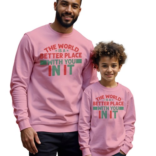 Mens Kids World Is A Better Place Mental Health Awareness Sweatshirt Jumper #MHA - Picture 20 of 29