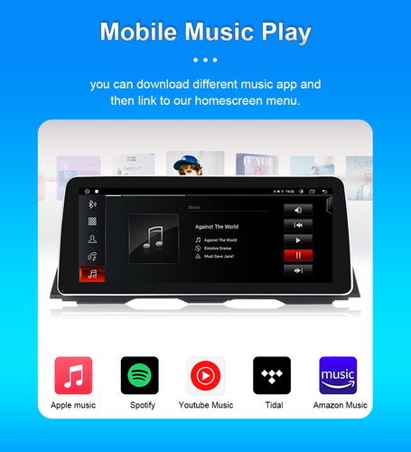 12.3" Autoradio 8+128GB Android Car Stereo GPS Navi Für BMW 5er F10 F11 NBT CIC - Bild 16 von 18