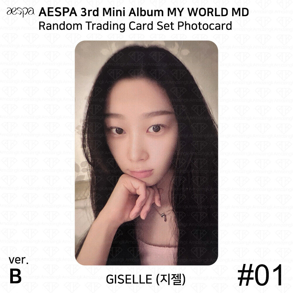 Aespa Official MD MY WORLD Random Trading Card Set B Ver Aespa Official MD MY WORLD Random Trading Card Set B Ver