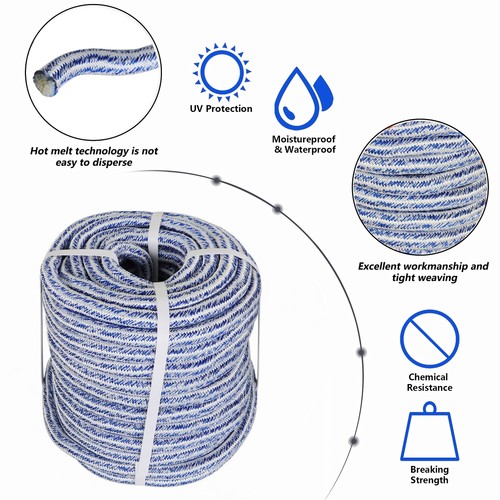 24 Strang Geflecht Polyester Seil 3/4" × 100' Baumpfleger Baum Seil 20000 Pfund - Bild 5 von 21