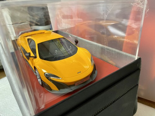1/18 BBR Mclaren 675LT Papaya Orange on Red Deluxe Leather #02/05 n MR AUTOART - Picture 6 of 8