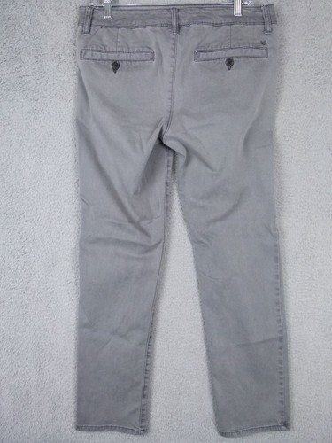 American Eagle Womens Size 12 32x30 Gray Skinny Leg Chino Pants - Picture 5 of 6