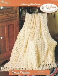 Crossed-Cables-Aran-Heirlooms-Afghan-Pattern-The-Needlecraft-Shop-1996-TNS