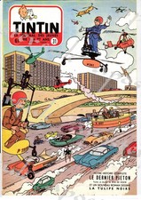 Vintage Tintin Magazine Cover Dinosaurs Poster A3//A4 Print