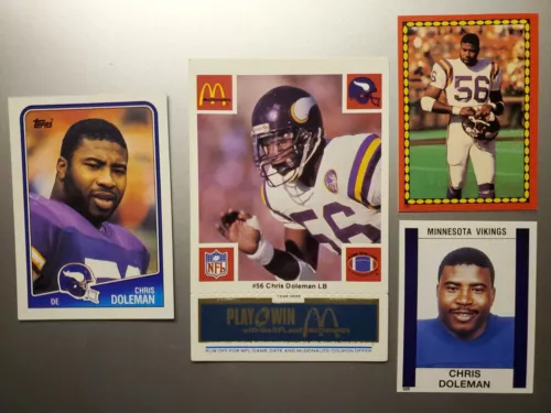  CHRIS DOLEMAN Rookie 1986 McDonald's BLUE 1988 Topps #157 Topps Sticker Panini