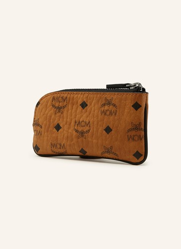 MCM POUCH VISETOS-CANVAS NAPPALEDERBESATZ + KARABINERHAKEN # COGNAC # NEU # OVP - Bild 2 von 3