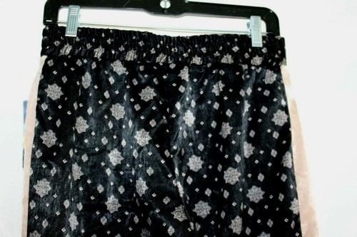 BEBOP (S) Pant BLACK/GOLD Satin Polyester Elastic Waist Drawstring MSRP $39.00 - Picture 8 of 9