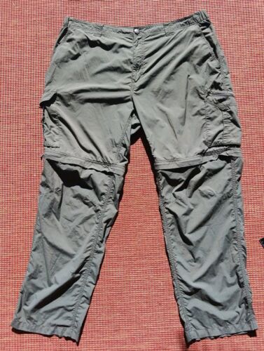 Columbia Convertible Cargo Hose grün 42x32 Omni-Shade Wandern Angeln Outdoor