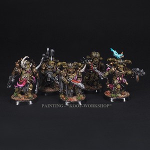 Warhammer-40k-5-Painted-Death-Guard-Squad-Plague-Marines