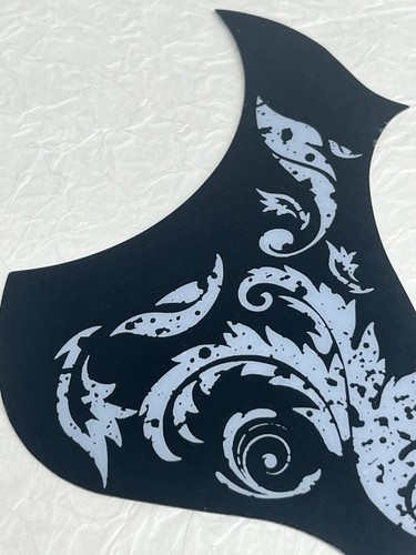 New Great - For Fit Gibson L4A Style Guitar Pickguard Adhesive back 1 Ply Black - Picture 2 of 4