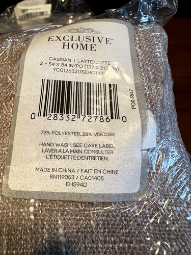 Exclusive Home Cassian Light Filtering Hidden Tab Top Curtain Panels 54"x84" Lat - Picture 3 of 4