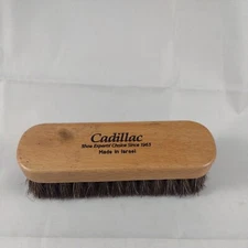 Vintage Cadillac Shoe Brush Made in Israel Wood Handle