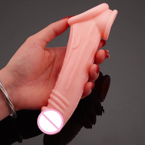 Penis-Extender-Male-Extension-Sleeve-Realistic-Sheath-Girth-Enhancer-Men sex toy - Picture 18 of 41