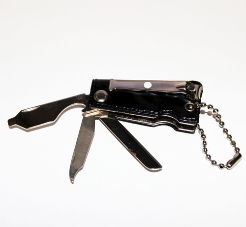 Kit de viaje vintage AT&T Bell Key FOB Cadena Cortadora de uñas bolsillo tocador - Imagen 3 de 4