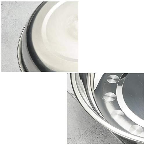 4-Pack 10 INCHES Stainless Steel round Plate/Camping Metal Dinner Plates - Picture 6 of 7