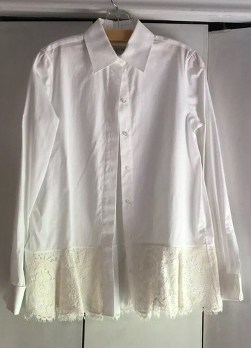 Valentino Long Sleeve White Shirt Womens