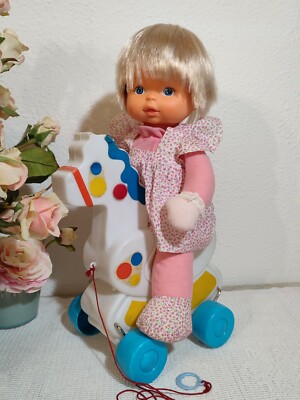 Vintage Mechanical Doll From The 60s No Furga Sebino Fiba BonoMo 40CM Horse