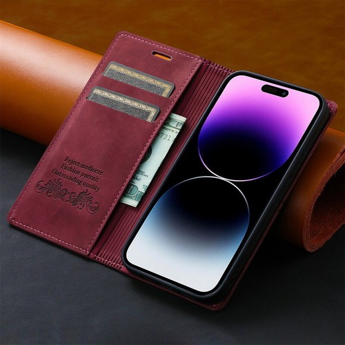 ShockProof Leather Card Wallet Case For iPhone 17 16 15 14 Pro Max 13 12 Cover - Picture 6 of 19