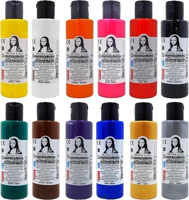 SÜDOR Stofffarben-Set mit 12 lebendigen Farben je 60ml. Waschfeste Textilfarben