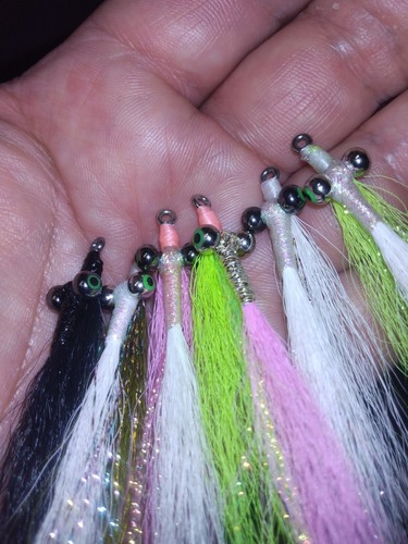 12  Ea  #1 Clouser Minnow Assortment , Redfish Speckled Trout Snook Assortment 1 - Picture 5 of 6