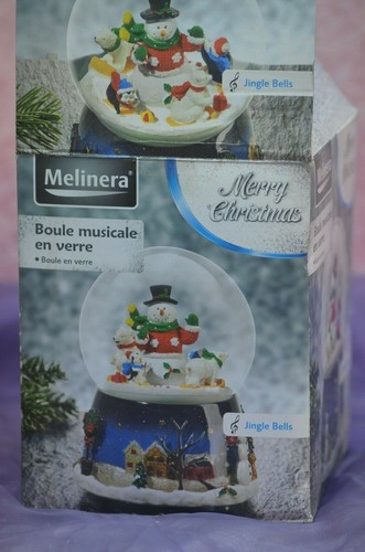 ANCIEN BOULE MANÈGE MUSICAL A CLÉ PÈRE NOEL VILLAGE SAPINS DÉCORATIONS FÊTES - Imagen 6 de 7