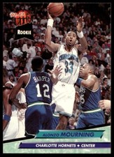 1992 Ultra #234 Alonzo Mourning  RC  Charlotte Hornets
