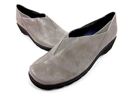 ARA ANDRO SLIP-ON WOMEN'S TAUPE LEATHER US SIZE 6 W LEATHER NEW/ DISPLAY