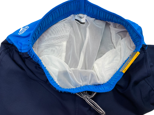 Pantalones cortos forrados Speedo 20" 2 vías elásticos UPF 50+ baúles de baño forrados nuevos con etiquetas - Imagen 7 de 9