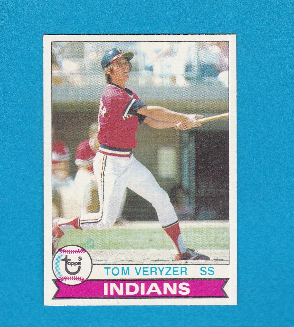 1979 TOPPS BASEBALL SET BREAK 537 TOM VERYZER INDIANS NM/MT+