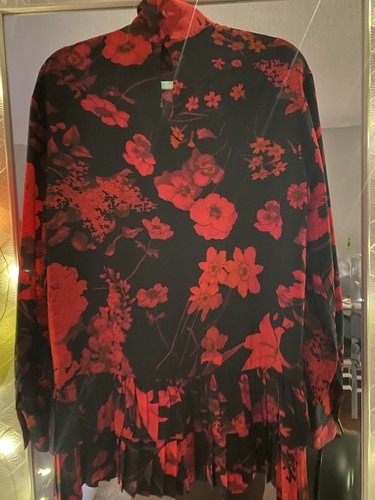 Tie-neck floral-print silk crepe de chine blouse Valentino Love Collection - Picture 3 of 5