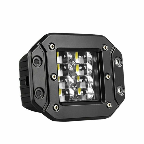 2Pcs 5inch Flush Mount LED Work Light Bar Spot Flood Reverse Lamp 4-Row Off Road - Picture 2 of 11