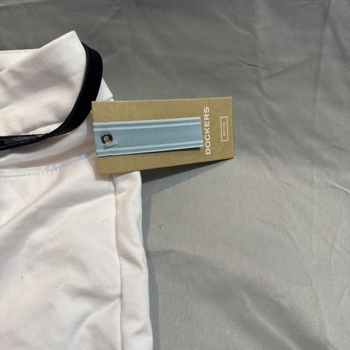 Dockers Mid Rise Curvy Fit Belted Metro Capri White With Black Belt Size 14P - Picture 12 of 24