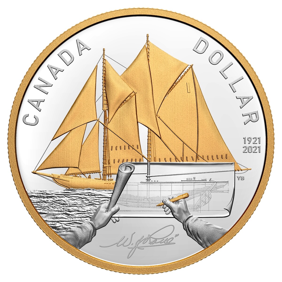 100th Anniversary of Bluenose - 2021 Canada Fine Silver Proof Set