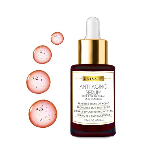 Unisaif Organic Face Serum Skin Care, Anti Aging, Face Glow, 24k Gold Serum - Picture 21 of 27