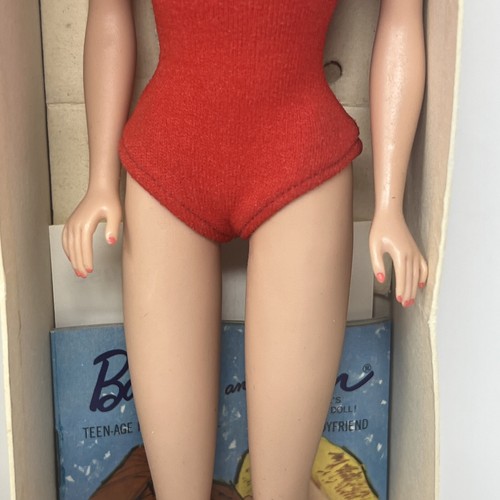 1962 VINTAGE BARBIE PUPPE MIDGE BRÜNETT BUBBLE CUT LAGER NR 850 mit BOX STÄNDER BUCH - Bild 4 von 20