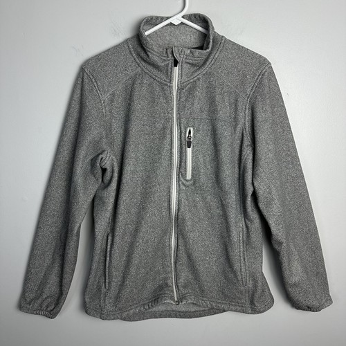Duluth Trading Co Jacke Medium Fleece Full Zip Polartec grau Outdoor