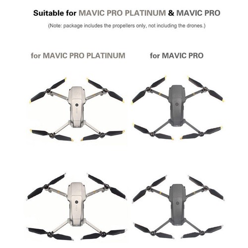 4 Pezzi Elica 8331 Lama a Sgancio Rapido Basso Rumore DJI Mavic Pro PLATINUM B - Foto 10 di 11