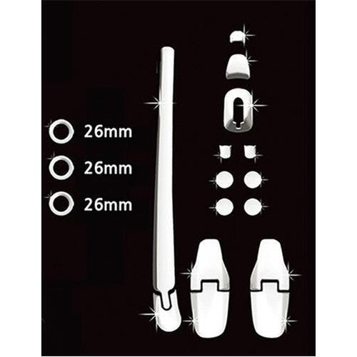 Auto Clover Chrome Rear Window Trim Set for Kia Sportage 2005 - 2010 - Picture 3 of 5