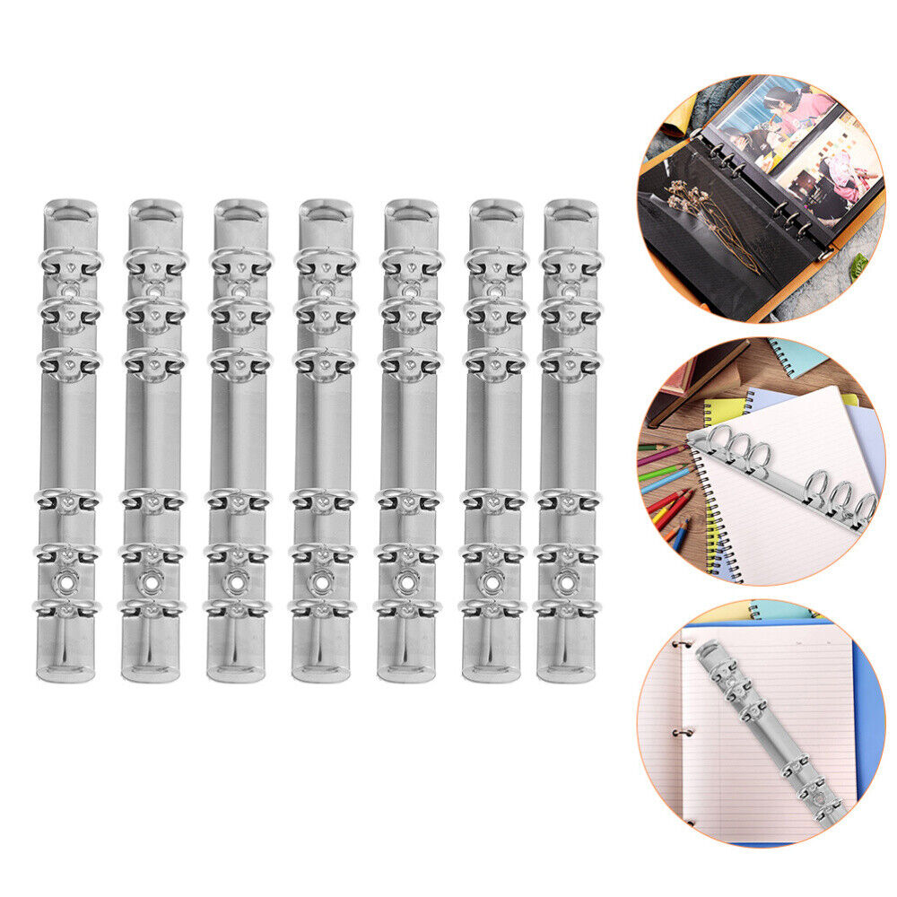 Cuadernos cuadernos en espiral carpeta recargable mecanismo de 7 piezas