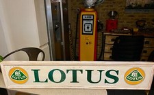 Vintage Hand Painted Wooden Classic Lotus Sports Cars Garage Workshop Sign