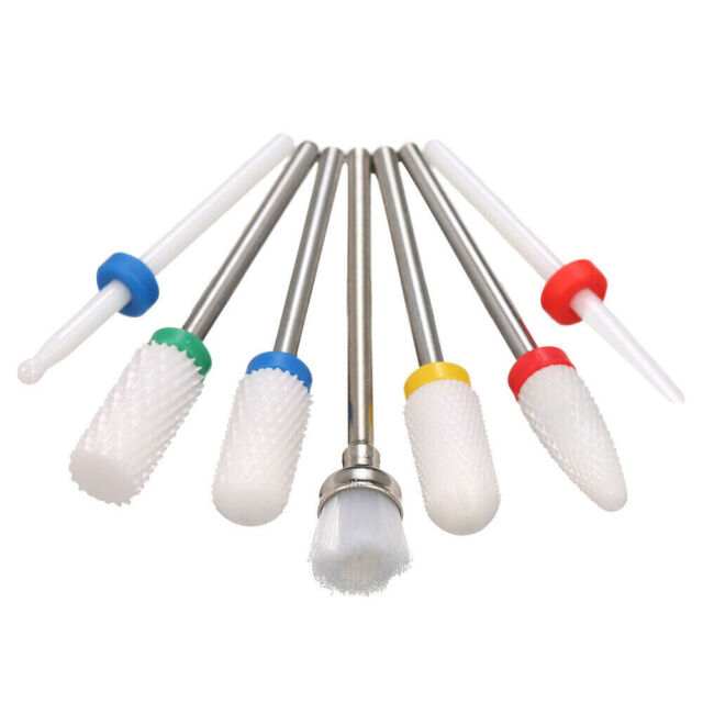 7Pcs/Set Ceramic Nail Drill Bits File Acrylic Manicure Pedicure Nail Art Tools 7Pcs/Set Ceramic Nail Drill Bits File Acrylic Manicure Pedicure Nail Art Tools