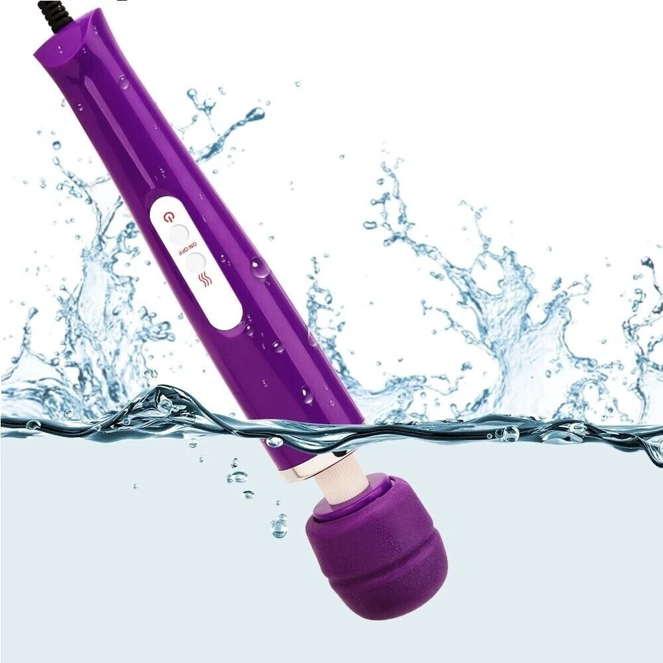 Masajeador de mano masaje vibratorio cuerpo completo terapia de espalda motor con cable 20 velocidades Foto 4 de 4