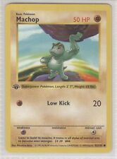 Pokemon Machop 1st edition base set 52/102 Raw NM MT WOTC Rare Vintage 1999