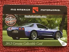 2001 Corvette Blue 2012 Mid America FunFest Room Key