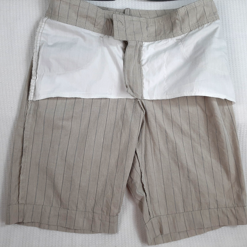 Ann Taylor Marisa Lee Women's Bermuda Shorts Lot Size 8 Gray Pinstripe Stretch - Picture 11 of 18
