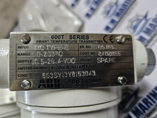 ABB 653SYI3Y8I53043 600T SERIES SMART TEMPERATURE TRANSMITTER 4-20mA - Picture 17 of 22