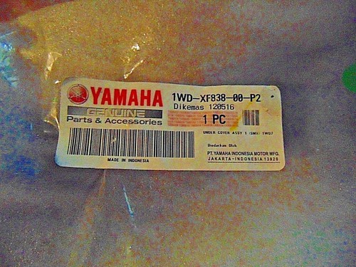 OEM Yamaha 2016-2018 Yzfr3 R3 Under Cover Assembly 1 p/n 1WD-XF838-00-P2 - Picture 3 of 3
