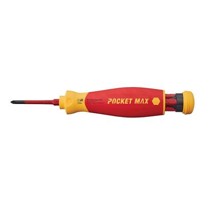 Wiha Tools 28345 Insulated SlimLine PocketMax Multi-Driver, 6 Pc. 